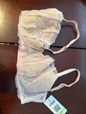 DKNY Pale Pink Lace Underwire Bra